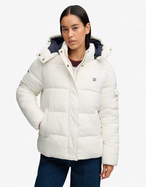 Superdry doudoune premium ripstop blanc cassé, 2 de 6