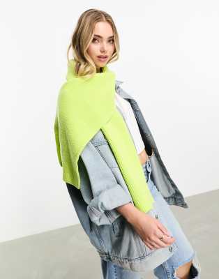 Superdry - Écharpe classique en maille - Vert onagre