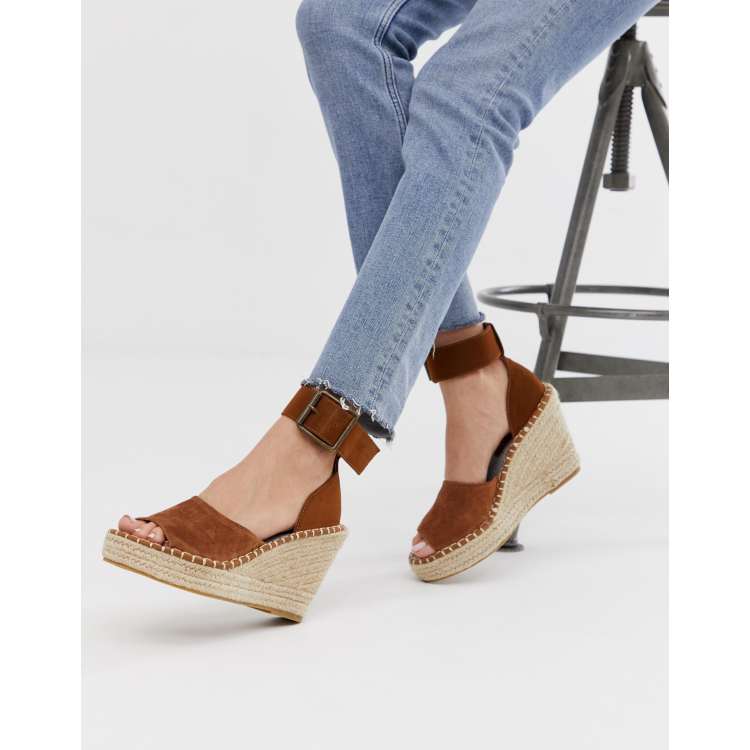 Superdry espadrille cheap sandal wedge