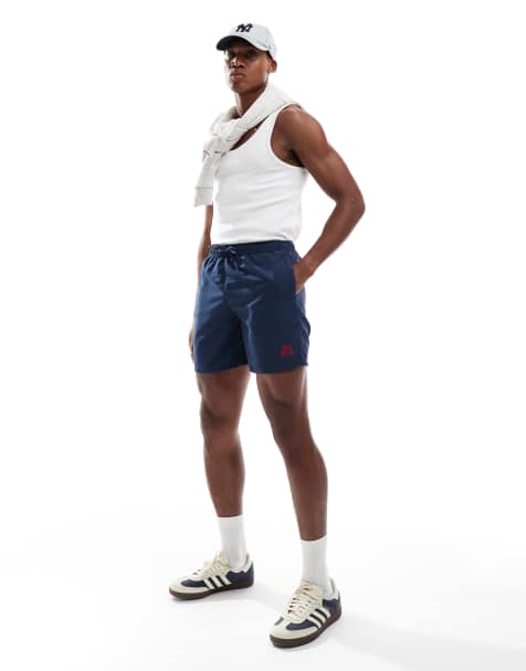 Superdry Essential 17-inch swim shorts in richest navy - view 1