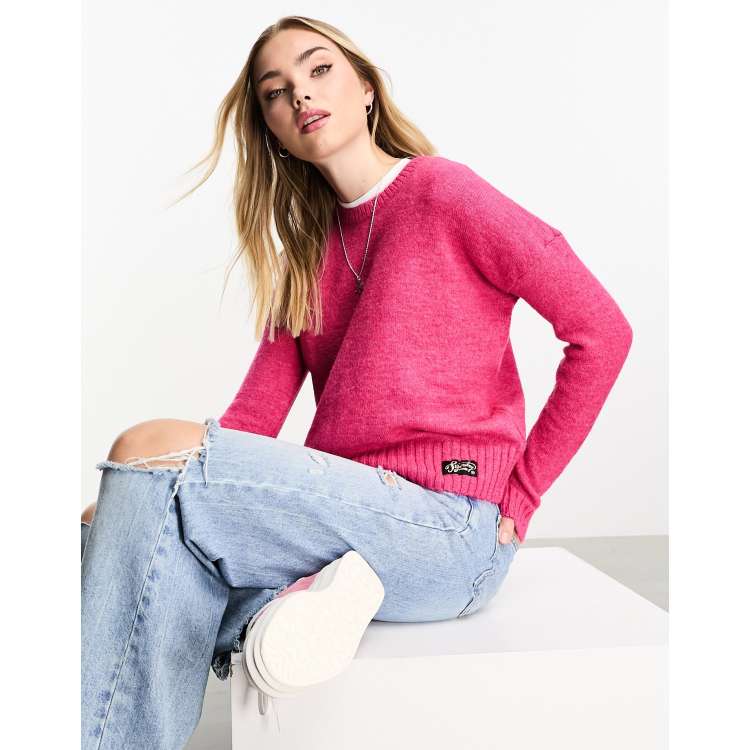 Superdry on sale pink jumper