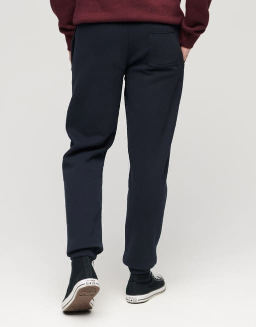 Superdry – Essential – Jogginghose in Eclipse-Marineblau mit Logo