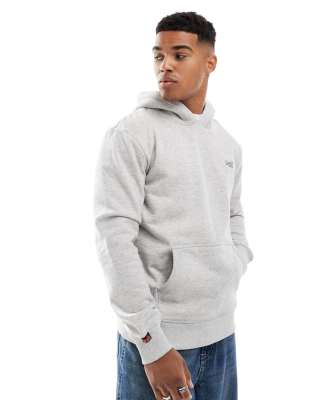 Superdry – Essential – Kapuzenpullover in Varsity Grey Grindle mit Logo - view 1