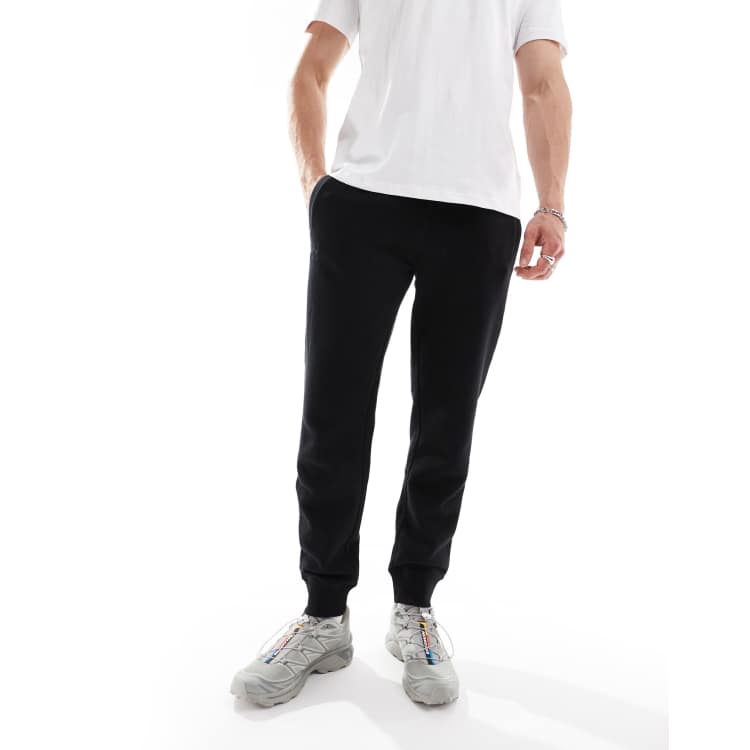 Superdry Essential logo joggers in black