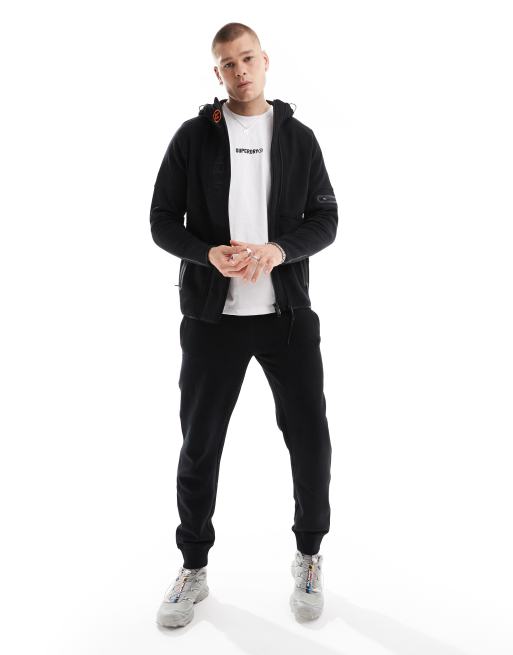 Superdry Essential logo joggers in black