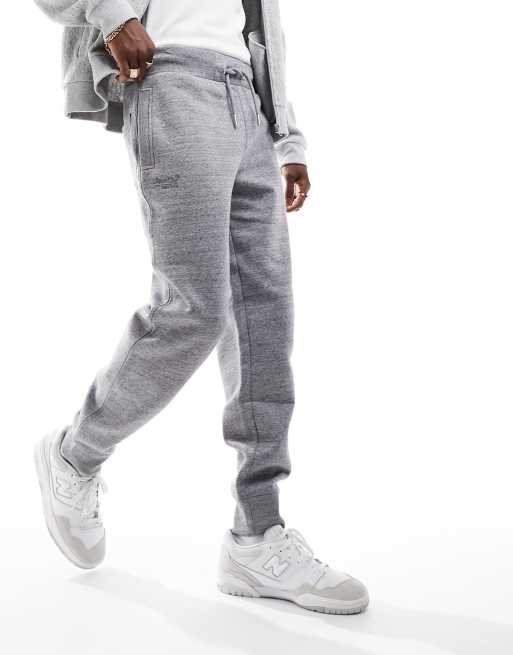 Men's Essential Logo Joggers in Dark Grey Fleck Marl