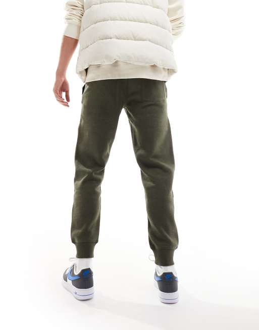 Superdry essential logo joggers in Olive Green Marl