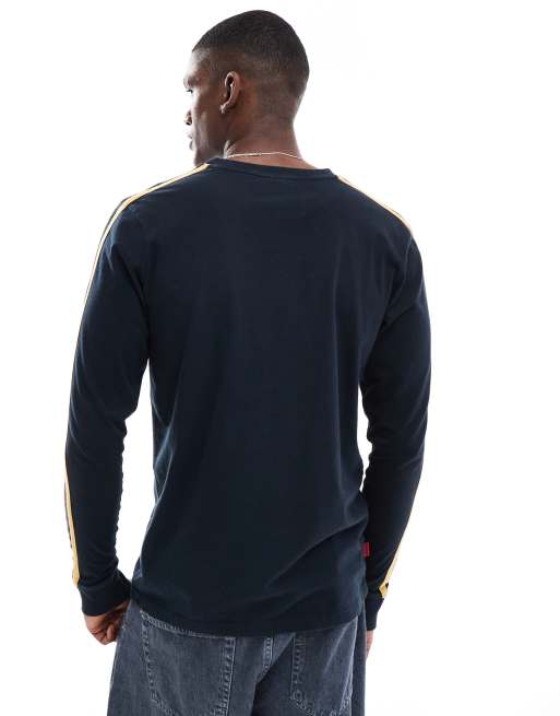 Superdry Essential Logo EMB Tee - T-Shirt Uomo Con Logo, Colore Eclipse Navy/Olive Feeder, Taglia L