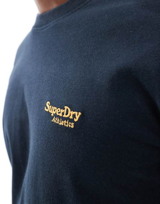 mens Essential Logo T-Shirt in Eclipse Navy/Olive Feeder