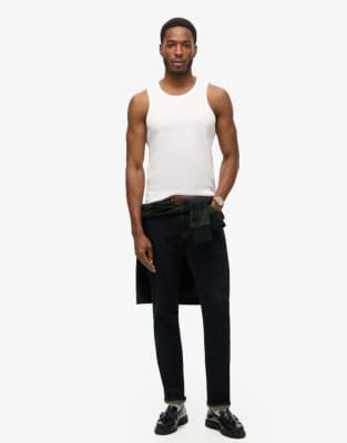 Superdry Essential logo vest top in optic - view 1