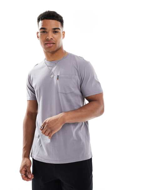 Superdry - Essential - T-shirt classique à poche - Gris ardoise délavé - view 1