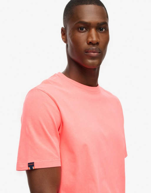 Superdry - Essential - T-shirt classique - Corail vif délavé