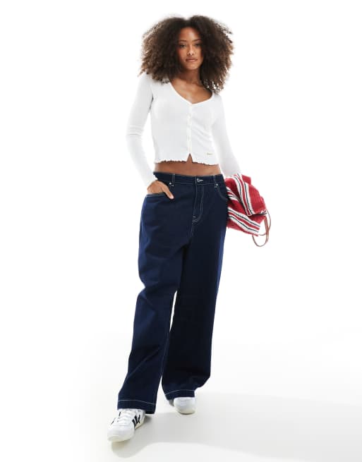 Superdry - Essential - Top boutonné à manches longues - Blanc cassé, 3 de 4