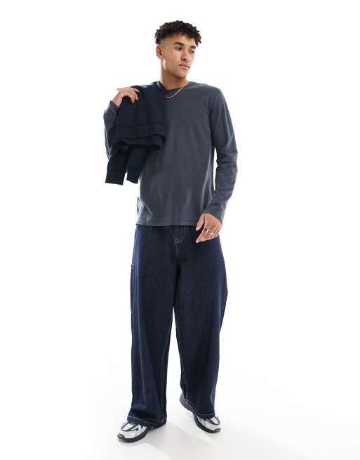 Superdry - Essential - Top classique - Bleu marine délavé