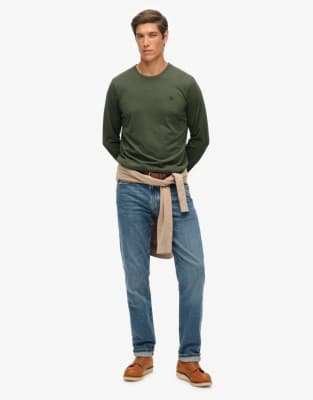 Superdry - Essential - Top classique - Vert scarabée