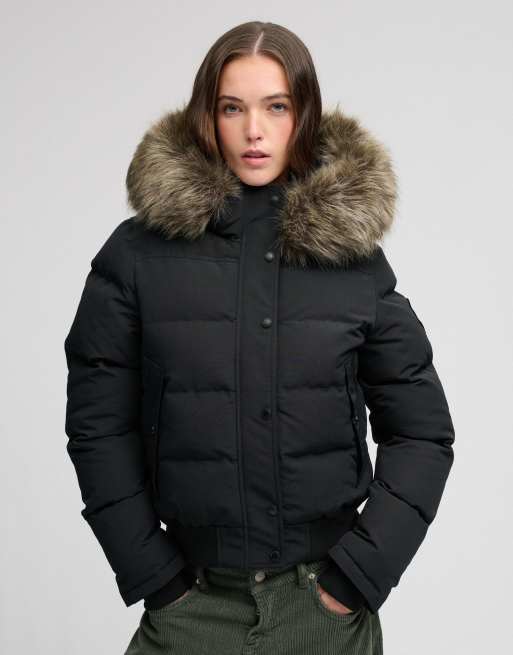 Superdry - Everest - Bomber à capuche - Noir, 3 de 7