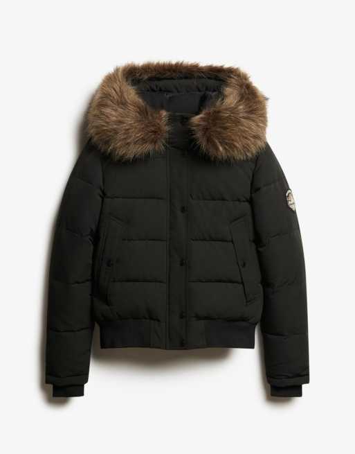 Superdry - Everest - Bomber à capuche - Noir, 6 de 7
