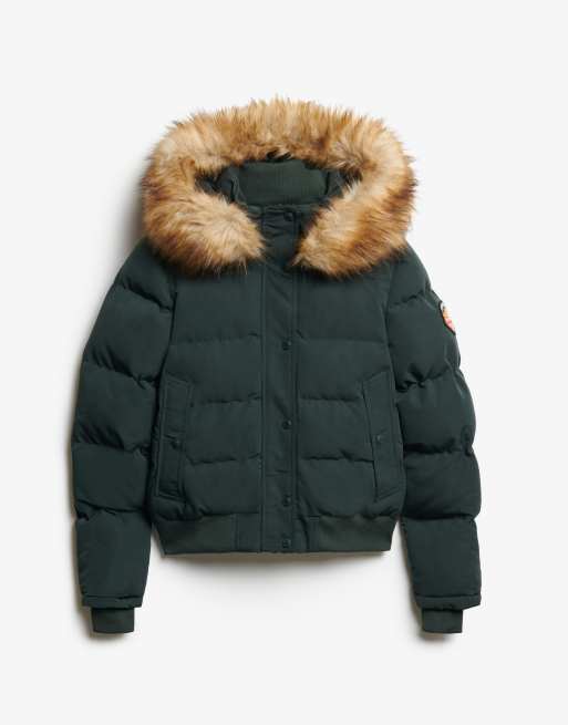 Superdry Everest bomber à capuche vert cèdre, 7 de 7