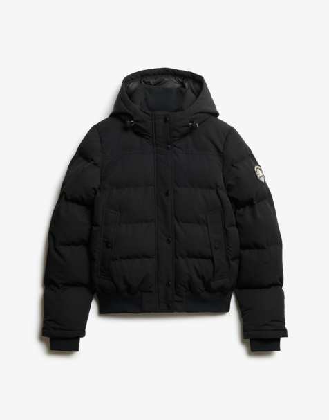 Superdry Everest bomber jacket in black - view 1