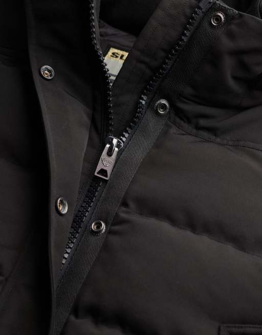 Superdry Everest bomber jacket in black, 7 of 7