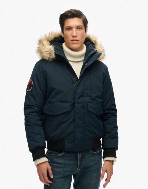 Superdry – Everest – Bomberjacke in Eclipse-Marineblau - view 1