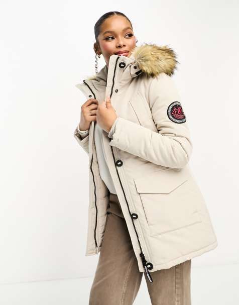 Grey parka jacket clearance ladies