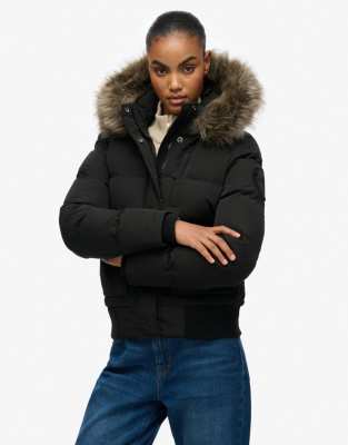 Produktbild von Superdry Damen Everest Bomberjacke Mit Kapuze