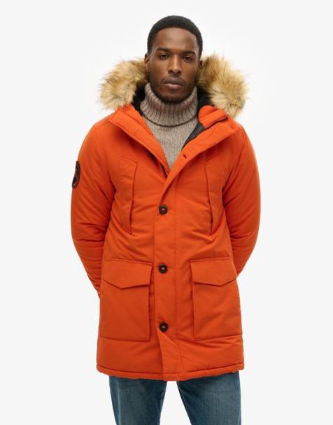 Superdry - Everest - Parka avec capuche en fausse fourrure - Purée de potiron - view 1