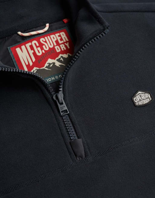 Superdry Expedition fleece half zip in eclipse navy, 5 of 6