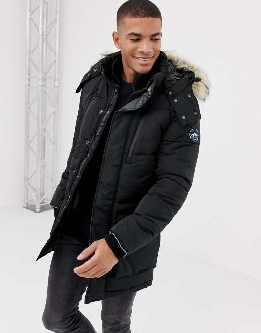 Superdry expedition parka on sale navy