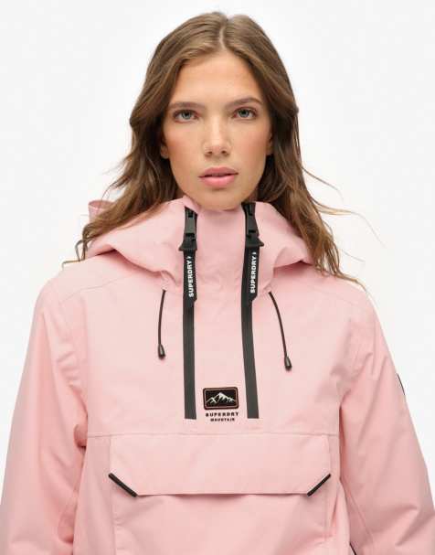 Superdry – Freestyle – Ski-Schlupfjacke in Dull Pink - view 1