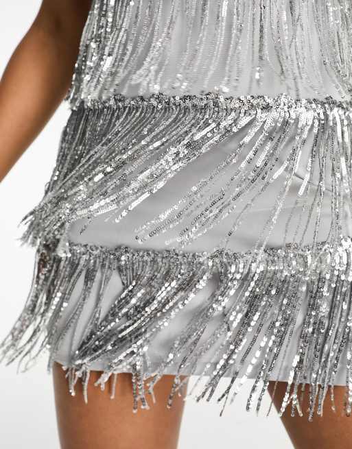 superdry silver dress Superdry & Co Cocktail dress / Party dress - silver-coloured - (Pre-owned)