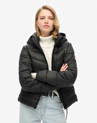 Superdry - Fuji - Doudoune à capuche - Noir