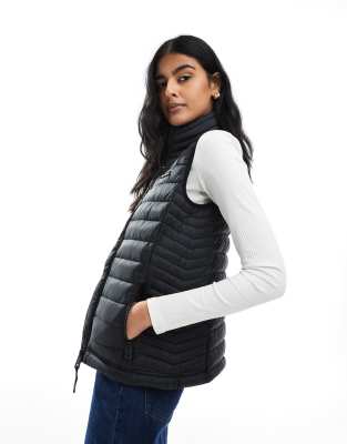 Superdry - Fuji - Leichte wattierte Weste in Schwarz