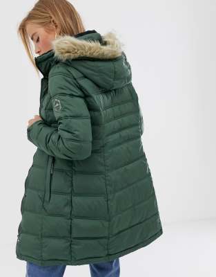 superdry green mountain fuji coat