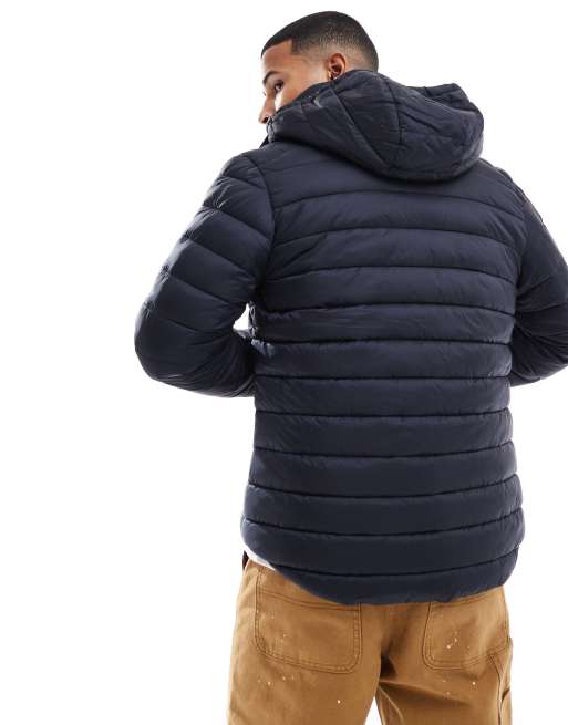 Superdry – Fuji – Wattierte Sportjacke in Eclipse-Marineblau mit - Main Image