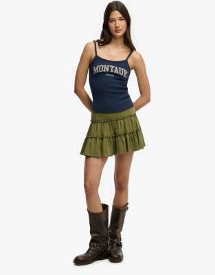 Superdry Damen Vert Jersey Minirock - Bild 2