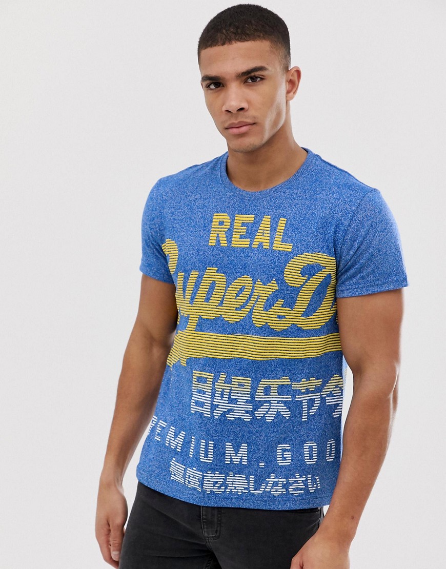 Superdry - Goods - T-shirt sfumata-Blu