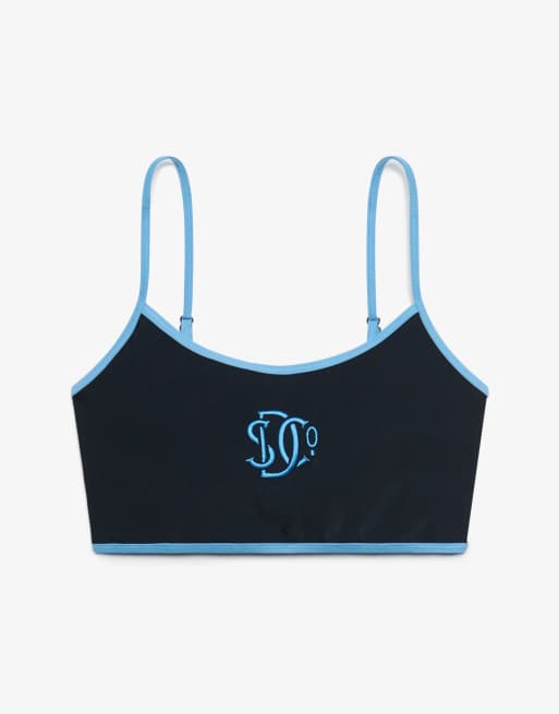 Superdry - Haut de bikini brassière à bords contrastants - Bleu marine éclipse, 7 de 7