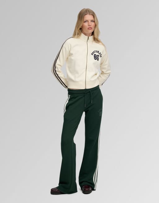 Superdry haut de survêtement Athletic à appliqué en blanc cassé Desert Bone, 4 de 5