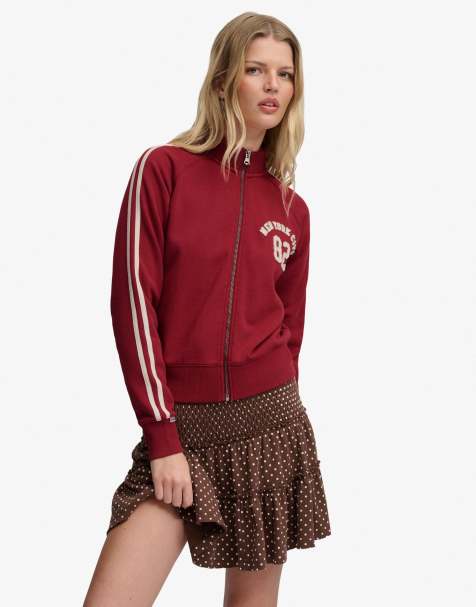 Superdry haut de survêtement avec appliqué en bordeaux - view 1