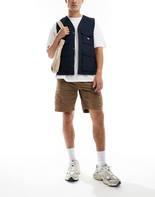 Superdry – Heavy – Cargo-Shorts in sattem Braun