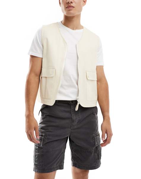 Superdry Heavy cargo shorts in washed grey - view 1