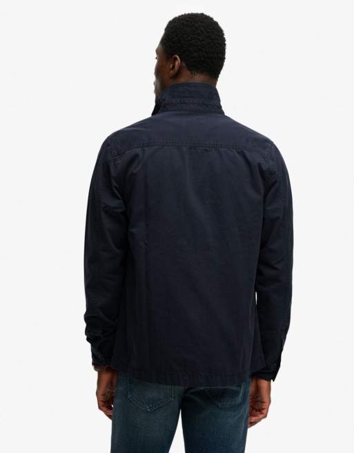 Superdry – Hemdjacke in Eclipse-Marineblau mit zwei Taschen, 5 von 6