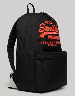 Superdry - Heritage Montana - Rucksack in Schwarz meliert-Grau