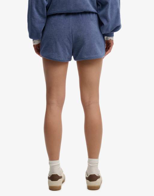 Superdry Heritage terry shorts in indigo, 2 of 7