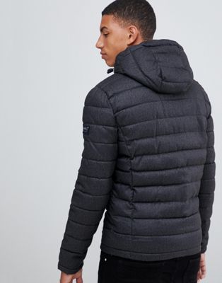 superdry hooded puffer jacket
