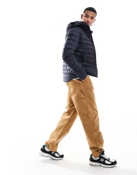 Superdry Hooded fuji sport padded jacket in eclipse navy - view 1