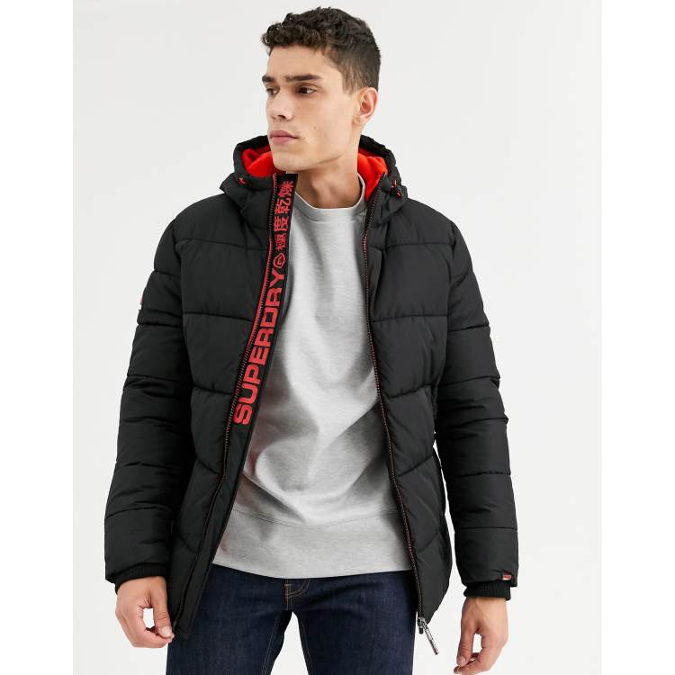 Superdry Mens Taped Sports Puffer Jacket