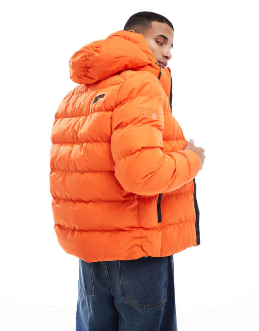 Puffer jacket with fur hood superdry hotsell